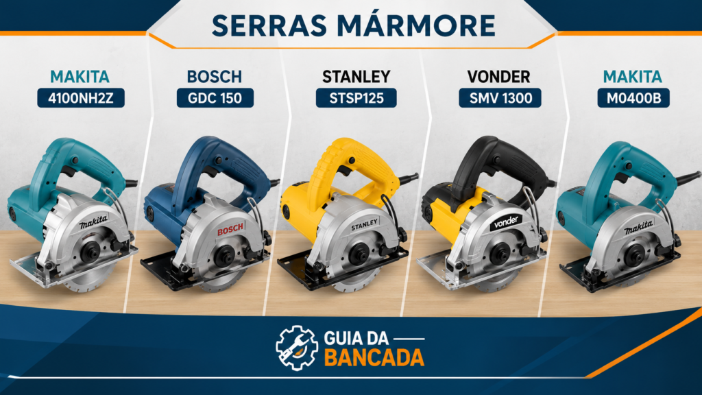 Comparativo das cinco serras mármore recomendadas