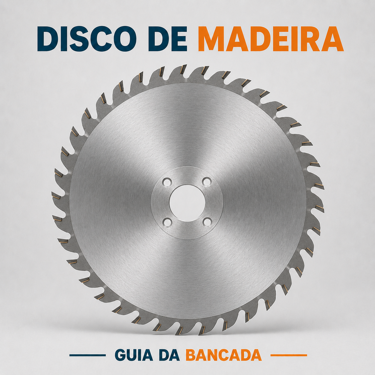 Lâmina dentada para corte de madeira instalada em serra circular compatível