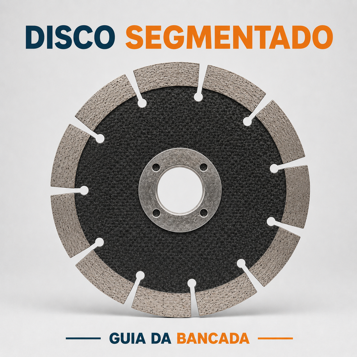 Disco diamantado segmentado para concreto, tijolo e materiais de construção