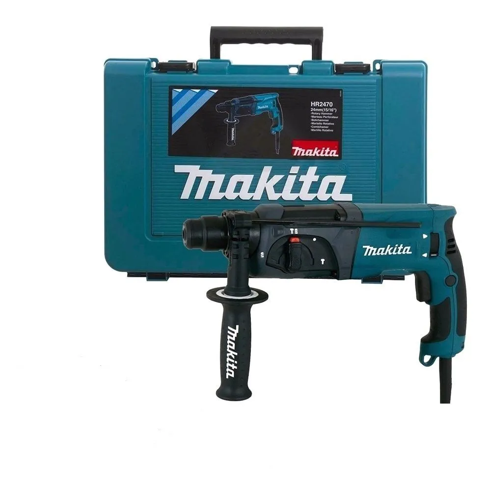 Martelete combinado Makita HR2470 com encaixe SDS Plus