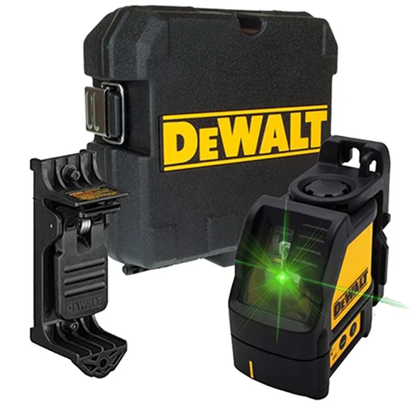 Nível a laser DeWalt DW088CG com linhas verdes cruzadas