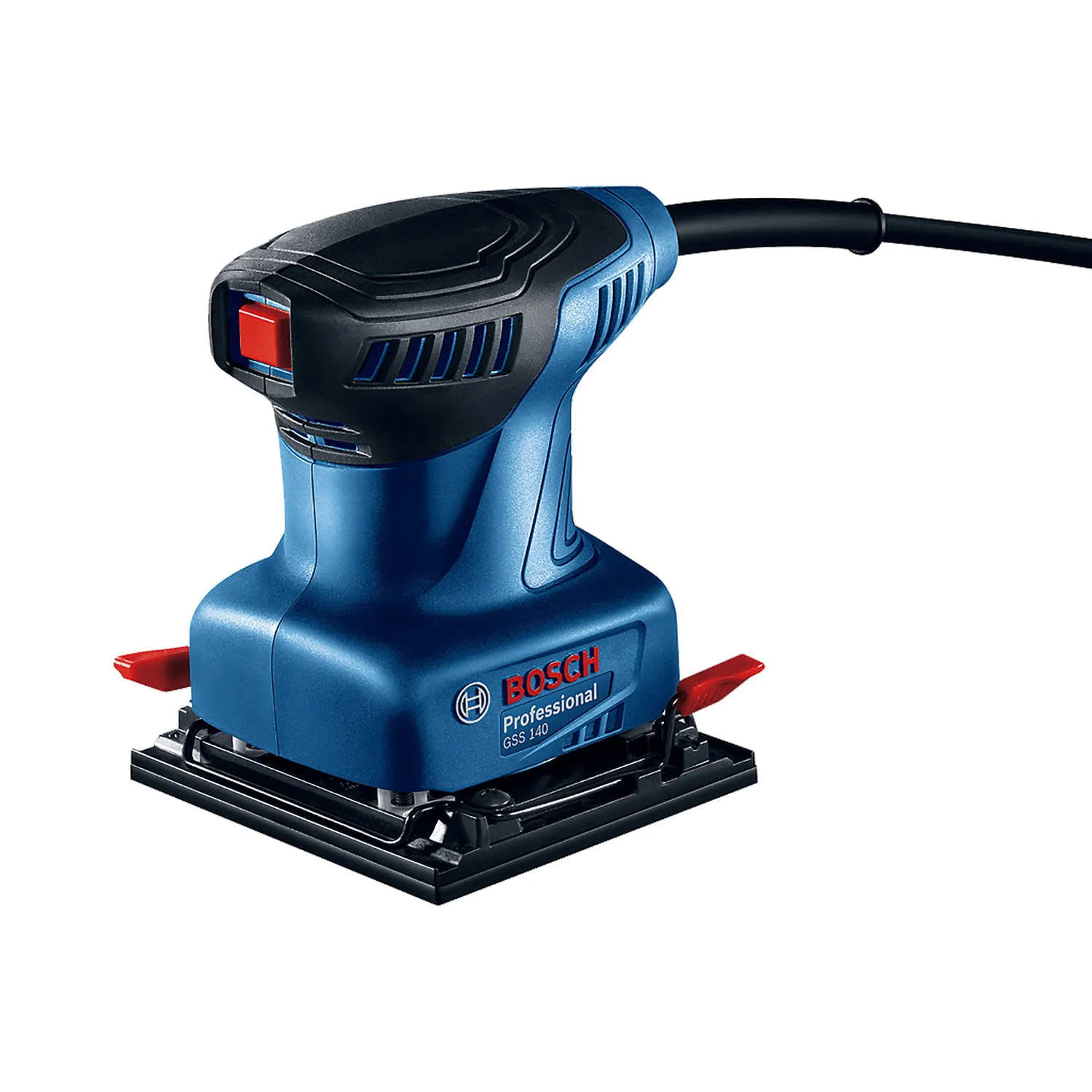 Lixadeira orbital Bosch GSS 140 A com base retangular para folhas de lixa