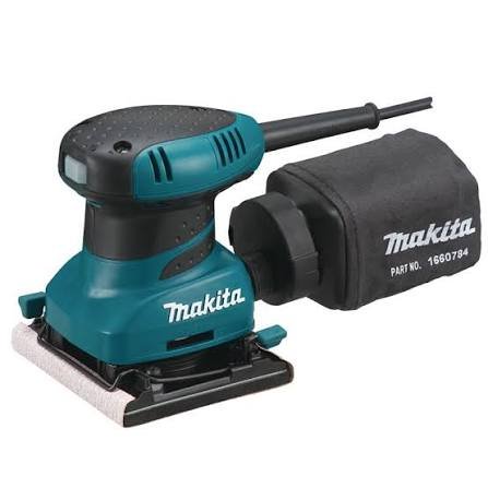 Lixadeira orbital Makita BO4556 com base retangular compacta